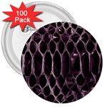 Snake Skin 3 3  Button (100 pack)