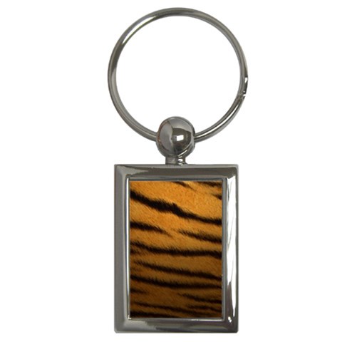 Tiger Skin 2 Key Chain (Rectangle) from UrbanLoad.com Front