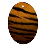 Tiger Skin 2 Oval Ornament (Two Sides)