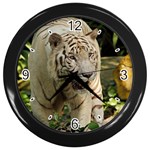 Tiger 2 Wall Clock (Black)