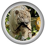 Tiger 2 Wall Clock (Silver)