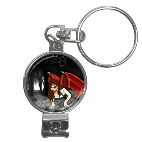 Crimson Wings Nail Clippers Key Chain from UrbanLoad.com Front