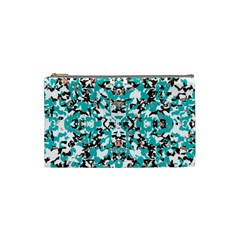 Turquoise Delight Custom Cosmetic Bag (Small) from UrbanLoad.com Front