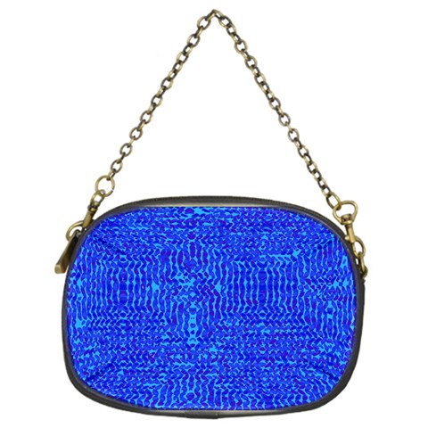 Blue Hue Custom Chain Purse (One Side) from UrbanLoad.com Front