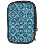 Cool Blue Custom Compact Camera Leather Case