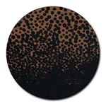 Brown Leopard Custom Round Mousepad