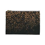 Brown Leopard Custom Cosmetic Bag (Large)