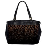 Brown Leopard Custom Oversize Office Handbag (One Side)
