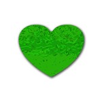 Green Custom Heart Coaster (4 pack)