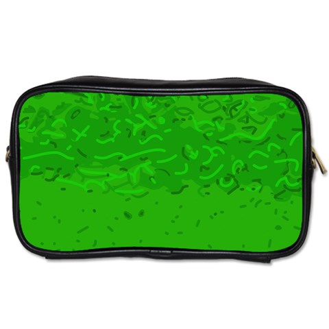 Green Custom Toiletries Bag (One Side) from UrbanLoad.com Front