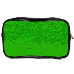Green Custom Toiletries Bag (Two Sides) from UrbanLoad.com Front