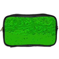 Green Custom Toiletries Bag (Two Sides) from UrbanLoad.com Back