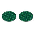 Green Mirage Custom Cufflinks (Oval)