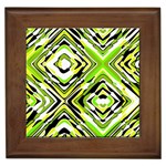 Green Maze Custom Framed Tile