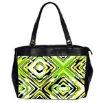 Green Maze Custom Oversize Office Handbag (Two Sides)