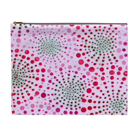 Pink Fireworks Custom Cosmetic Bag (XL) from UrbanLoad.com Front