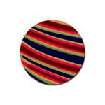 Candy Cane Custom Rubber Round Coaster (4 pack)