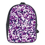 Purple Inferno Custom School Bag (Large)