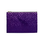 Purple Leopard Custom Cosmetic Bag (Medium)