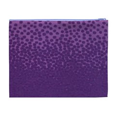 Purple Leopard Custom Cosmetic Bag (XL) from UrbanLoad.com Back