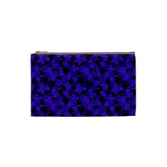 Purple Floral Custom Cosmetic Bag (Small) from UrbanLoad.com Front