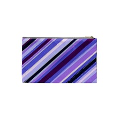 Purple Candy Cane Custom Cosmetic Bag (Small) from UrbanLoad.com Back