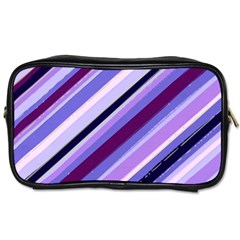 Purple Candy Cane Custom Toiletries Bag (Two Sides) from UrbanLoad.com Front