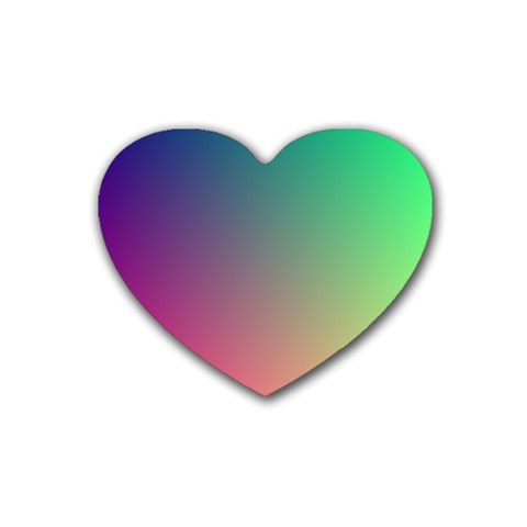 Rainbow Custom Heart Coaster (4 pack) from UrbanLoad.com Front
