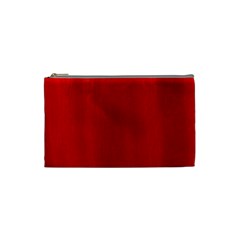 Red Streak Custom Cosmetic Bag (Small) from UrbanLoad.com Front