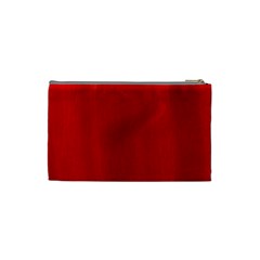 Red Streak Custom Cosmetic Bag (Small) from UrbanLoad.com Back