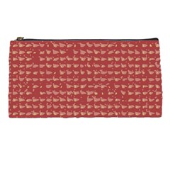 Red Mosaic Custom Pencil Case from UrbanLoad.com Front
