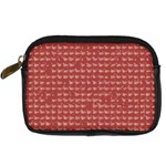 Red Mosaic Custom Digital Camera Leather Case