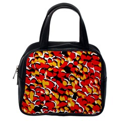 Red Pebbles Custom Classic Handbag (Two Sides) from UrbanLoad.com Back