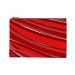 Red Stripe Custom Cosmetic Bag (Large)