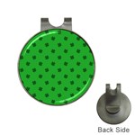 Green Shamrock Custom Golf Ball Marker Hat Clip