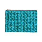 Turquoise Weave Custom Cosmetic Bag (Large)