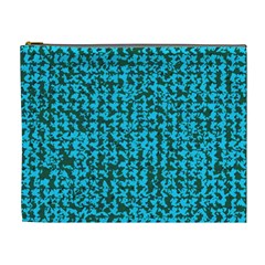 Turquoise Weave Custom Cosmetic Bag (XL) from UrbanLoad.com Front