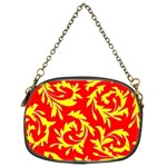 Yellow Paisley Custom Chain Purse (Two Sides)