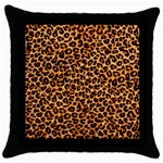 Leopard Throw Pillow Case (Black)
