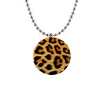 Cheetah 1  Button Necklace