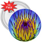 Water Lily 3  Button (10 pack)