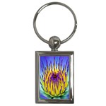 Water Lily Key Chain (Rectangle)