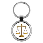 Scales of Justice Key Chain (Round)