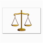 Scales of Justice Postcard 4 x 6  (Pkg of 10)