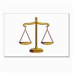 Scales of Justice Postcards 5  x 7  (Pkg of 10)
