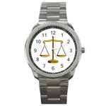 Scales of Justice Sport Metal Watch