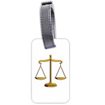 Scales of Justice Luggage Tag (one side)