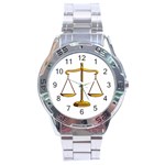 Scales of Justice Stainless Steel Analogue Men’s Watch