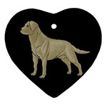 BB Yellow Labrador Retriever Dog Gifts Ornament (Heart)