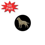 BB Yellow Labrador Retriever Dog Gifts 1  Mini Button (100 pack) 